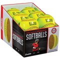 Franklin Sports Yellow Synthetic Softballs 12 in. 1550D12